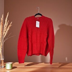 NWT Vibrant Red Women's Sweater